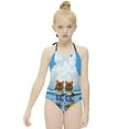 thumbnail image 3 of Animal Crossing Girls One Piece Swimsuits Quick Dry Bathing Suit Swimwear Swimming Suit 8-10Y(130cm), 3 of 8