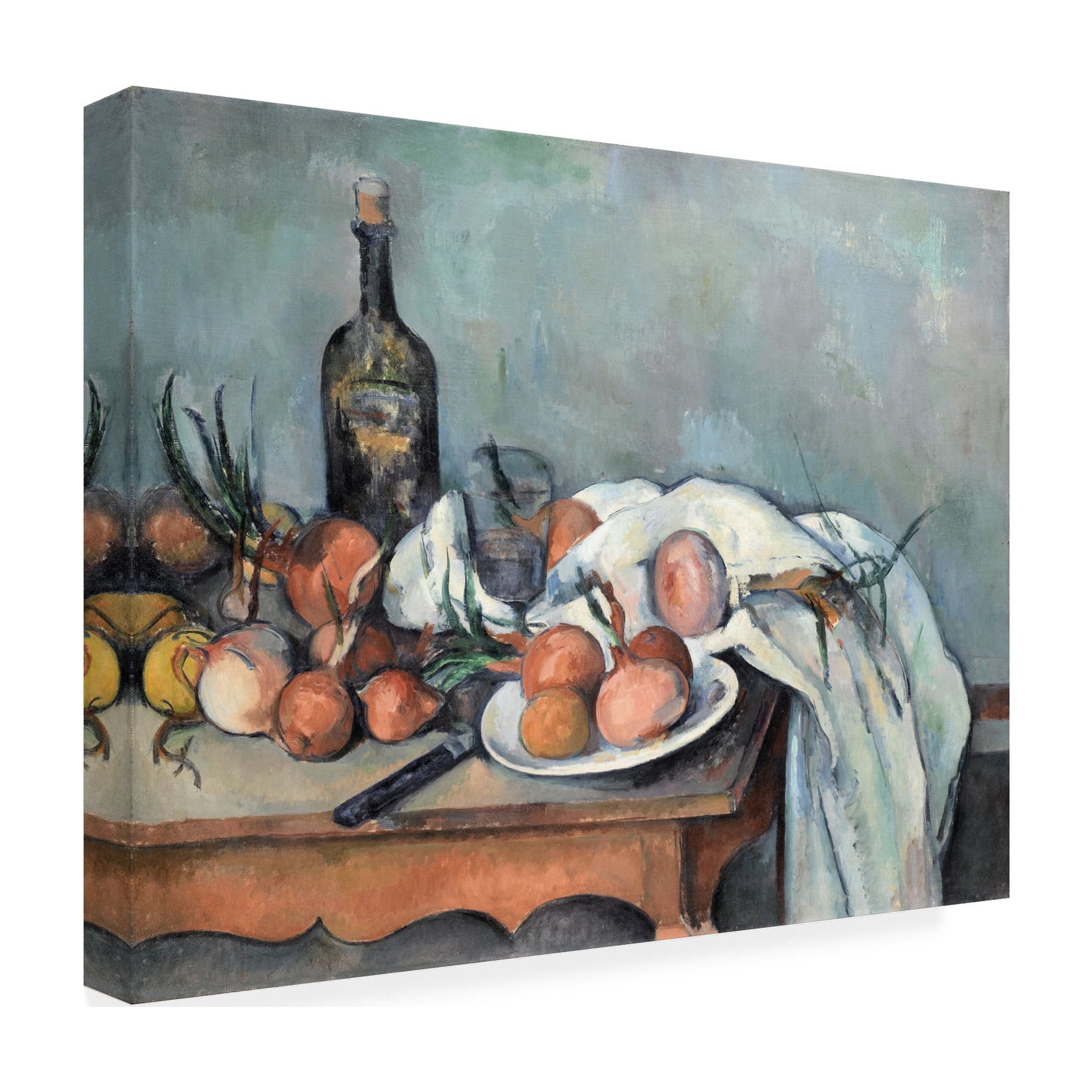 Cezanne 'Still Life With Onions' Canvas Art