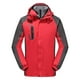 thumbnail image 3 of Chaqueta Softshell con capucha para hombre Abrigo impermeable Chaquetas casuales Cazadora de invierno Chaqueta de senderismo Abrigo a prueba , rojo, XXXL Yinane Chaqueta softshell con capucha, 3 of 8