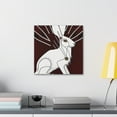 thumbnail image 6 of "Arctic Hare Art Deco" - Canvas, 6 of 25