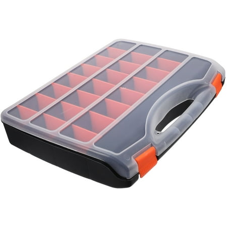 HOMEMAXS Hardware Organizer Box With Dividers Small Parts Organizer With Lid Plastic Screw Organizer For Nuts Bolts Screws Nails And Small Hardware