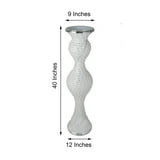 "Efavormart 40"" Mermaid Style Mirror Mosaic & Pearl Studded Floor Vase ...