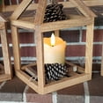 thumbnail image 5 of Homemory 6Pcs Flameless Votive Candles with Timer, 2" x 2" Real Wax, 400+Hour Realistic Black Wick Battery Operated Candles for Wedding, Party and Holiday Decoration (Battery Included), 5 of 7