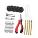 thumbnail image 2 of Herramienta para extensiones de cabello con 500 anillos de silicona para aficionados al bricolaje y peluquería. Color 2, 2 of 9