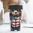 thumbnail image 6 of Lsque Patriotic Boxing Bear Art Pattern Travel Coffee Mug 16oz: Insulated Coffee Cup with Leakproof Lid, Coffee Tumbler, Reusable Coffee Cups with Seal Lid, 6 of 8