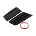thumbnail image 1 of Recubrimiento del ventilador de aire del capó Unique Bargains para Ford Focus RS ST MK2 2009-en adelante, recubrimiento exterior ABS negro brillante 26x13.7cm 1 par, 1 of 7