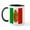 White/Black Inside, variant on CafePress - Virgen De Guadalupe Mexican Flag Mug - 11 oz Ceramic Mug - Novelty Coffee Tea Cup
