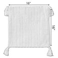 thumbnail image 3 of 16" Handwoven Cotton Throw Pillow Cover with Striped Lines, Yellow, 3 of 8