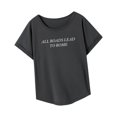 thumbnail image 2 of Camiseta de mujer transpirable recuerdo suave verano Tops camiseta básica cuello redondo SG, 2 of 8