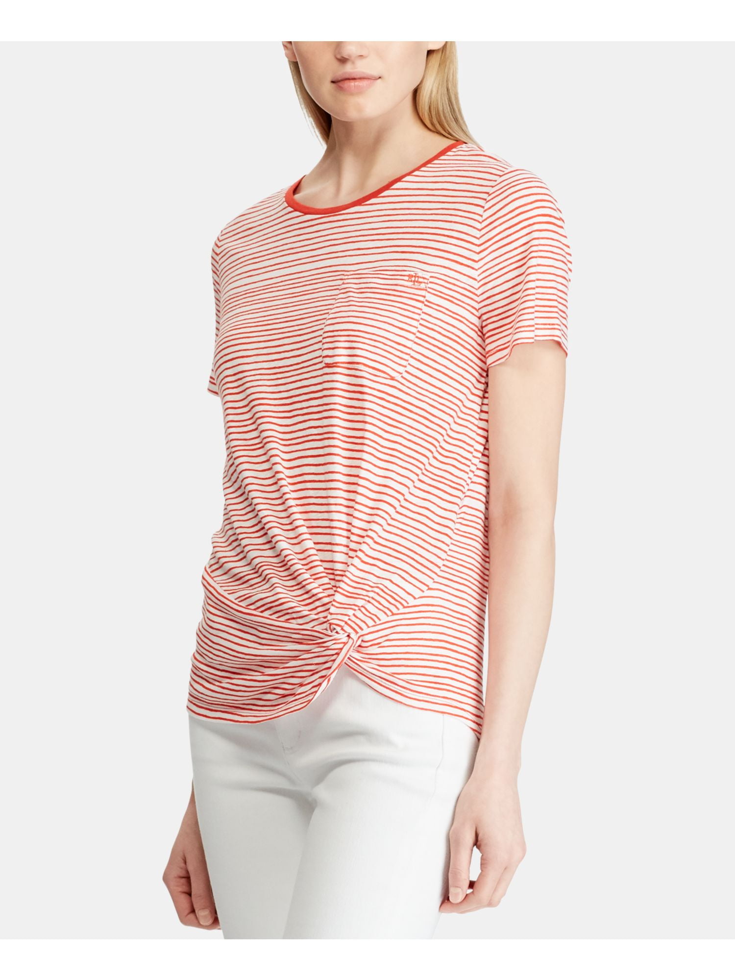 orange striped t shirt