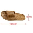 thumbnail image 2 of unbranded 1Par Zapatillas De Rattan Tejidas Color Marrón Antideslizantes Para Uso En Casa, 2 of 5