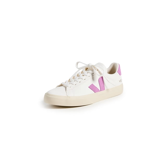 Tenis Veja Campo Extra White_Mulberry White/Pink para mujer