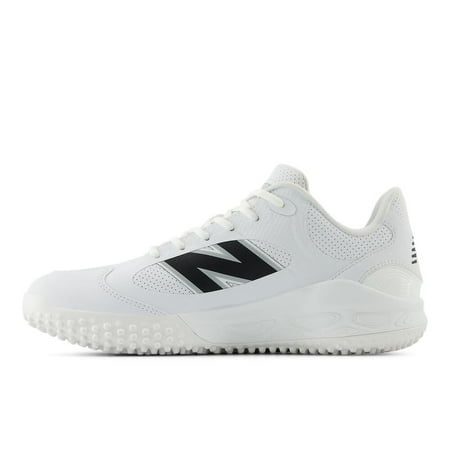 New Balance Men's Fresh Foam 3000 V7 Turf-Trainer Baseball Shoe, White Synthetic/Black, 13