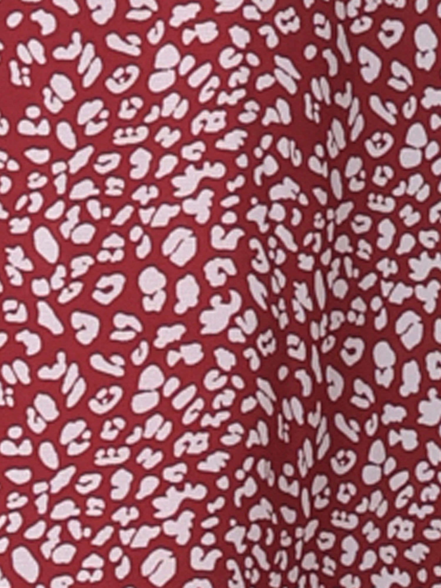 DARING DIVA Plus Size Ditsy Floral V Neck Smocked Waist Midi Dress 1X Burgundy
