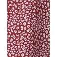 thumbnail image 5 of DARING DIVA Plus Size Ditsy Floral V Neck Smocked Waist Midi Dress 4X Burgundy, 5 of 6