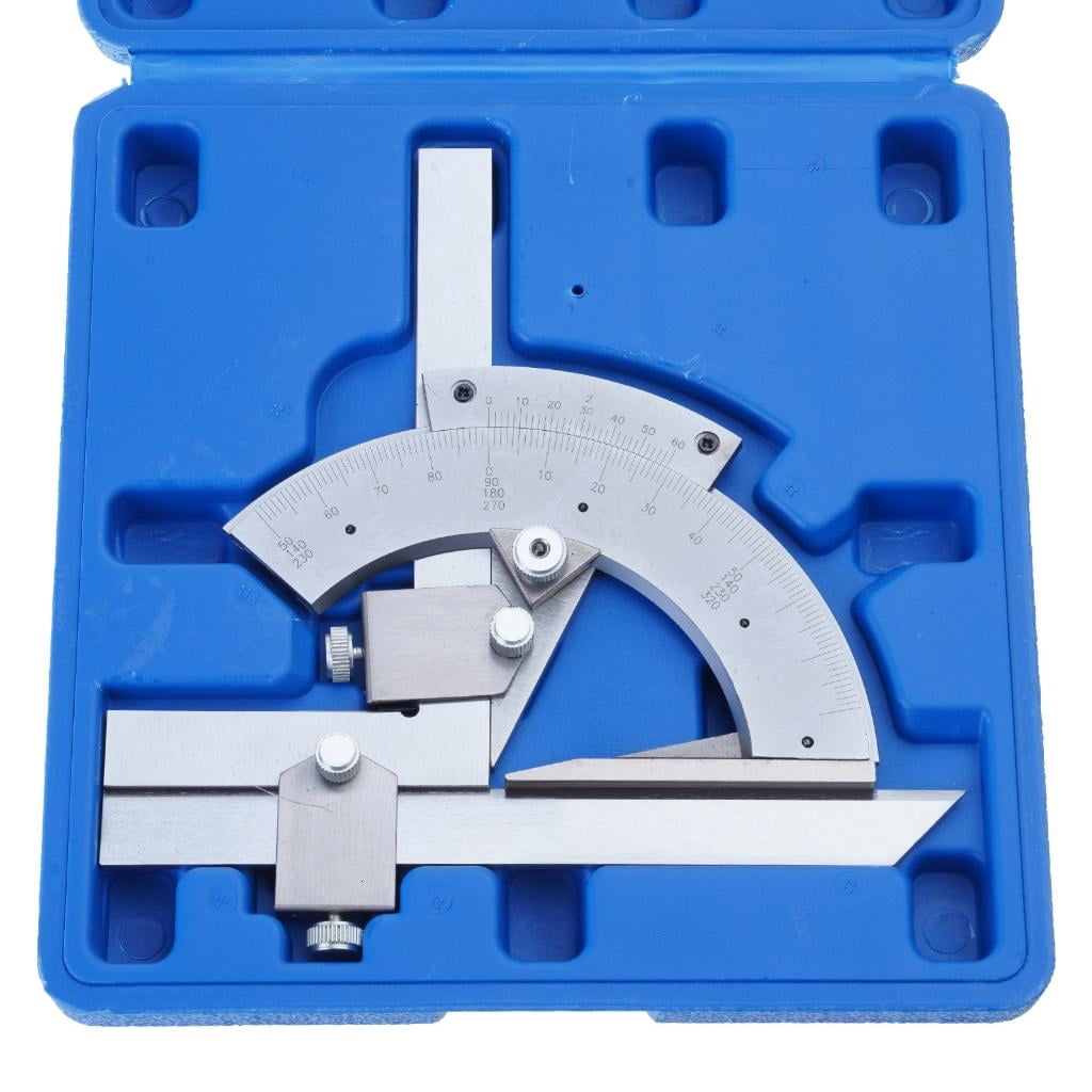 CEORPER Metal Vernier Bevel Protractor 0-320° Angles Measure Rulers Measurement Instrument for Woodworking/Construction