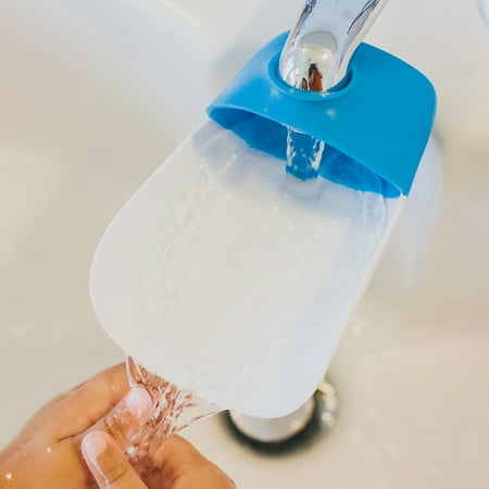 Prince Lionheart Fun and Safe Hand-Washing Solution, Faucet Extender for Babies and Toddlers,Fits Standard and Gooseneck Faucets, Berry Blue 1pk