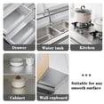 thumbnail image 5 of [CLEARANCE PRICE]Thicken Cabinet Aluminum Drawer Sticker Kitchen Aluminum Foil Wallpaper，Kitchen Wallpaper, Waterproof Thickened Wallpaper，40CM*2M，Square And Orange Peel Shape, 5 of 6