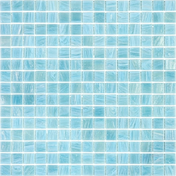 Apollo Tile Celestial 12 in. x 12 in. Glossy Blue-Gray Glass Mosaic Wall and Floor Tile (20 sq. ft./case) (20-pack)
