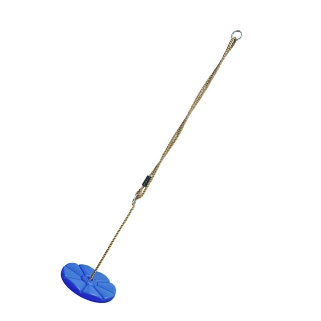 Juego de columpio de disco de cuerda para escalar, columpio de para niños, cuerda para escalar con azul