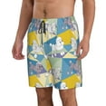 thumbnail image 2 of Naloa Cute Poodle Dog Men's Beach Shorts, Surfing shorts, Swim trunks, Quick Dry Swim Trunks for Surfing Beach Fun - Small, 2 of 9