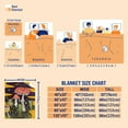thumbnail image 5 of Mushroom Blanket Frog Mushroom Gifts for Women-50x60 Inches Soft Flannel Blanket Cottagecore Room Decor Mushroom Throw Blankets for Adult Teen Christmas for Bed Couch, 5 of 6