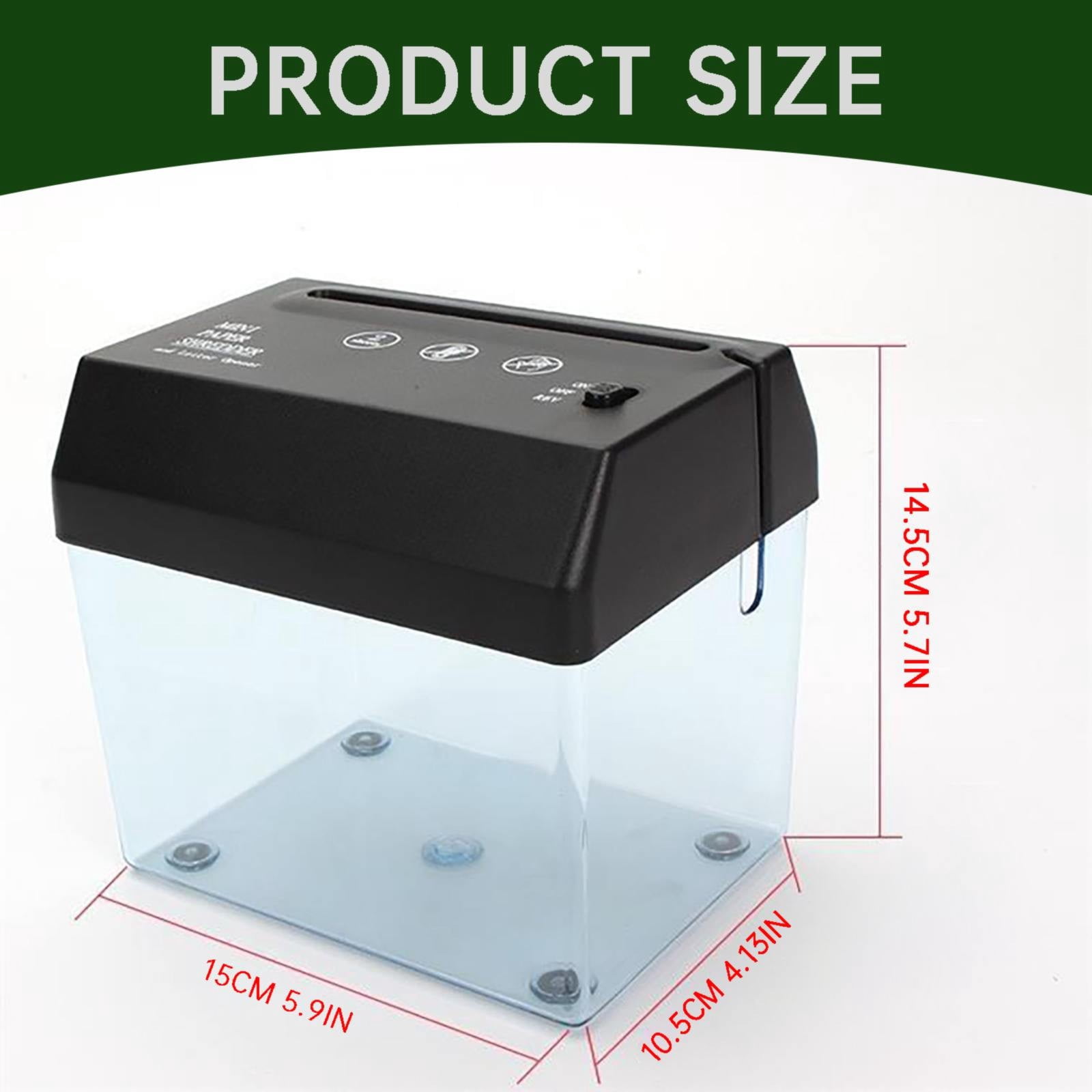 Feng Shui Import Portable Mini USB Paper Shredder for Office,Automatic Cutting Machine with Letter Opener,Battery Powered File Shredder for Home Use