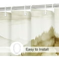 thumbnail image 3 of Yellow Small Stall Misty Pine Forest Shower Curtain 36 x 72, Mountain Foggy Woodland Scenery Tree Narrow Half Size Shower Curtains for Bathroom, Waterproof Nature-Themed Decor, 3 of 6