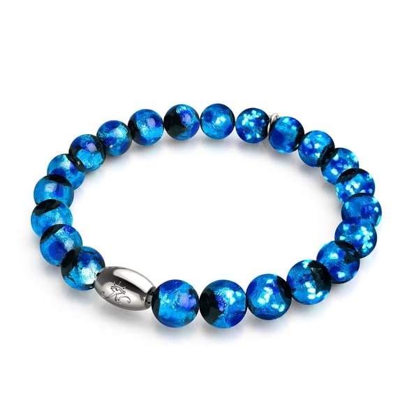 Bracelet en Verre Solaire en Argent Sterling.925