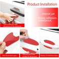 thumbnail image 3 of (Red) 4pcs Car Door Handle Stickers Carbon Fiber Anti-Scratch Protective Film Non-Marking Car Door Bowl Protector, 3 of 5