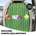 thumbnail image 5 of Naloa Cactus 2Pcs Anti-Kick Back Seat Cover Kick Mat, Car Seat Protector with 3 Storage Pockets, 5 of 8