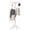 2-Tier-Clip, variant on Clothes Drying Rack,Folding Clothes Drying Tree, 2 Layer with 24 Clips and 3 Rotatable Arms,66.9-Inch Indoor Clothes Rack,Stainless Steel,4 Legs,White and Silver SNJ102