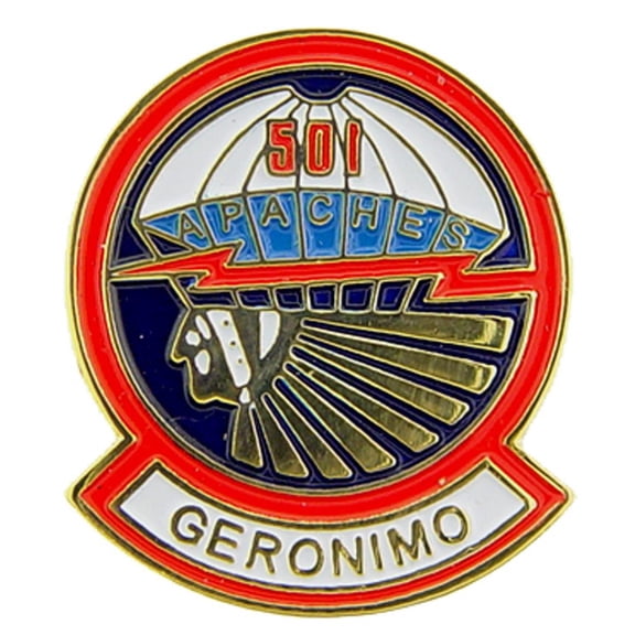 Eagle Emblems P14711 Pin - Army, 51st Airborne Geronimo - 1 in.
