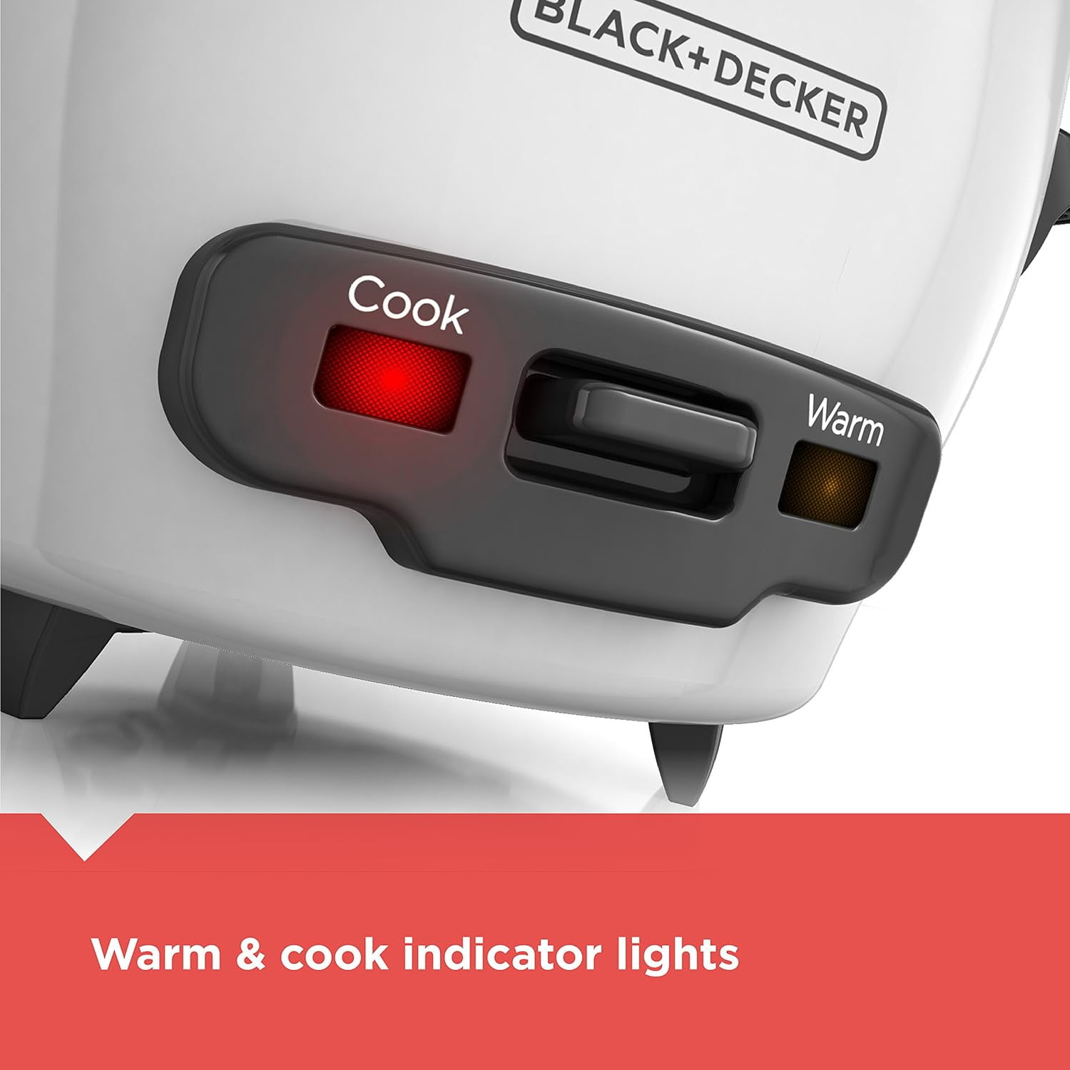 BLACK+DECKER 16-Cup Rice Cooker, White