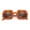 Orange - Brown, variant on Womens Unique Art Deco Noveau Rectangle Glam Plastic Sunglasses Orange - Brown