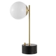 thumbnail image 4 of SAFAVIEH Ryu 20 in. Glam Black Iron USB Port Table Lamp with White Shade, 4 of 6