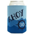 thumbnail image 2 of ThisWear 30th Birthday Gifts for All Funny Beer Coolie Ahoy 30 Sailing Boating Nautical Gift 6 Pack Can Coolie Drink Coolers Coolies Ocean, 2 of 2