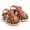 Brown, variant on Baby Girl Sandals, 6M 12M 18M PU Leather Non-slip Embroidery Flower Summer Flats Casual Daily Shoes for Toddler