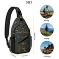 thumbnail image 4 of Educational Scientific Formula Science Lover Chemistry Physics Biology Travel Sling Backpack Multipurpose, 4 of 6