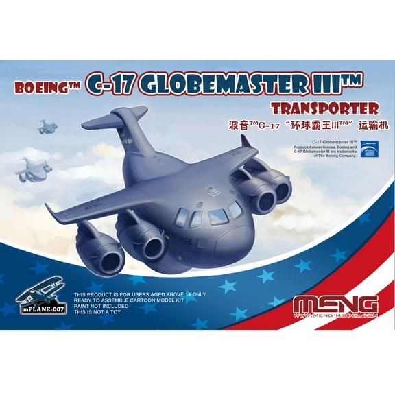 MENG MODEL  mPLANE-007 C-17 GLOBEMASTER III TM TRANSPORTER Q VERSION 2020