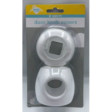 CGT Angel of Mine Doorknobs Covers Locks Hard-to-Remove Door Lock Handle Protect Baby Kid Safety (Pack of 1) Childproofing Home Installs Easily No Tools Needed 2-ct.