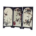 thumbnail image 3 of DOLITY Mini Folding Screen Craft 3 Panel Divider for Shelf Entrance Desk Decoration Style B, 3 of 9