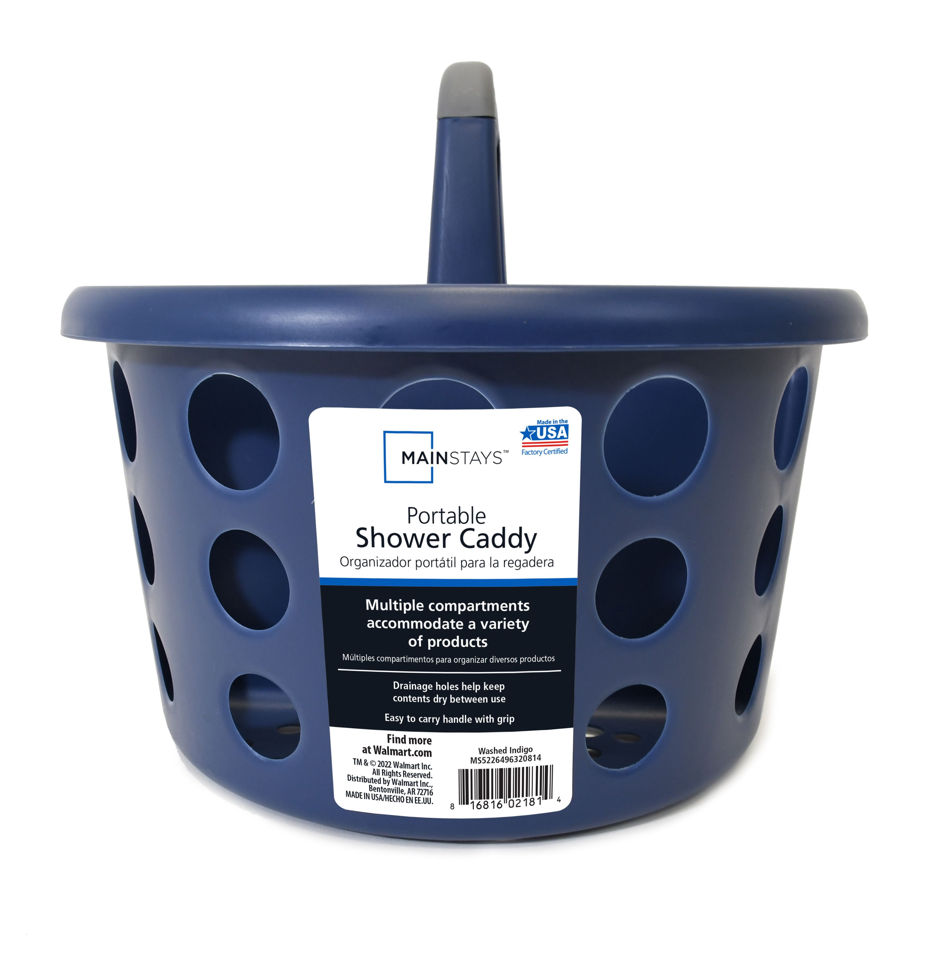 MS Portable Shower Caddy-WI Portable Shower Caddy, Blue