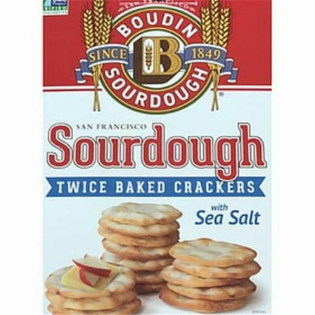 Boudin Sourdough 232727 Twice Baked Crackers with Sea Salt