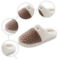 thumbnail image 6 of Dakaela Women's Slip on Fuzzy House Slippers Memory Foam Plush Bedroom Shoes Platform Outdoor Indoor Slides Coffee 7.5, 6 of 8