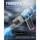 thumbnail image 2 of Aspirador de Mano 4 en 1 para Coche, 15000 Pa, Mini Soplador de Aire Portátil Inalámbrico, Aspiradora Recargable de Pantalla LED, Fuerte Succión para Limpieza de Coche, Hogar, Oficina (Negro+Rosa), 2 of 5