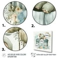 thumbnail image 3 of Designart Baby Elephant In Crib With Flowers I Canvas Wall Art, 3 of 5