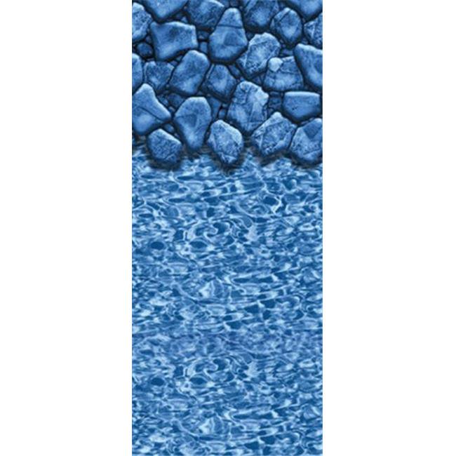 swimline blue swirl round overlap liner
