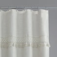 thumbnail image 5 of Better Homes & Gardens Crochet Shower Curtain – Beige Linen Look, 72" x 72" – Eco-Friendly Polyester Blend Bathroom Décor, 5 of 10