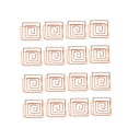 thumbnail image 3 of FUTUREORYY 16Ud Soporte Cuadrado Dorado Para Notas Y Perfectos En Bodas Y Oficinas, 3 of 8